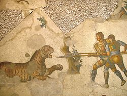 Mosaico del siglo V en el Gran Palacio de Constantinopla