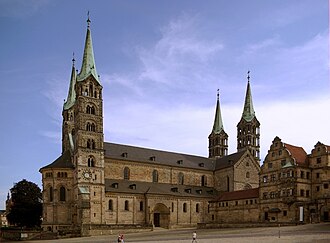 Vista exterior de la Catedral de Bamberg