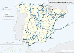Infraestructuras de gas natural