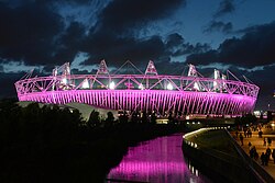 El estadio durante los Juegos Olímpicos de Londres 2012