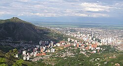 Vista aérea de zonas cercanas al sistema montañoso
