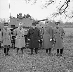 Winston Churchill y Charles de Gaulle en febrero de 1941