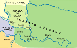 Mapa histórico del siglo IX