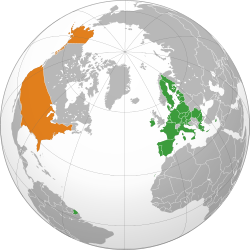 Comparativa gráfica entre Estados Unidos y la Unión Europea